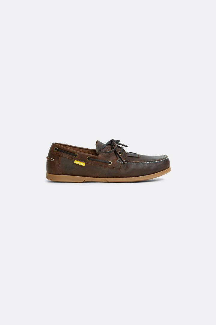 Summer boat shoes in Brown - Handcrafted Leather - Coup D'État Portugal