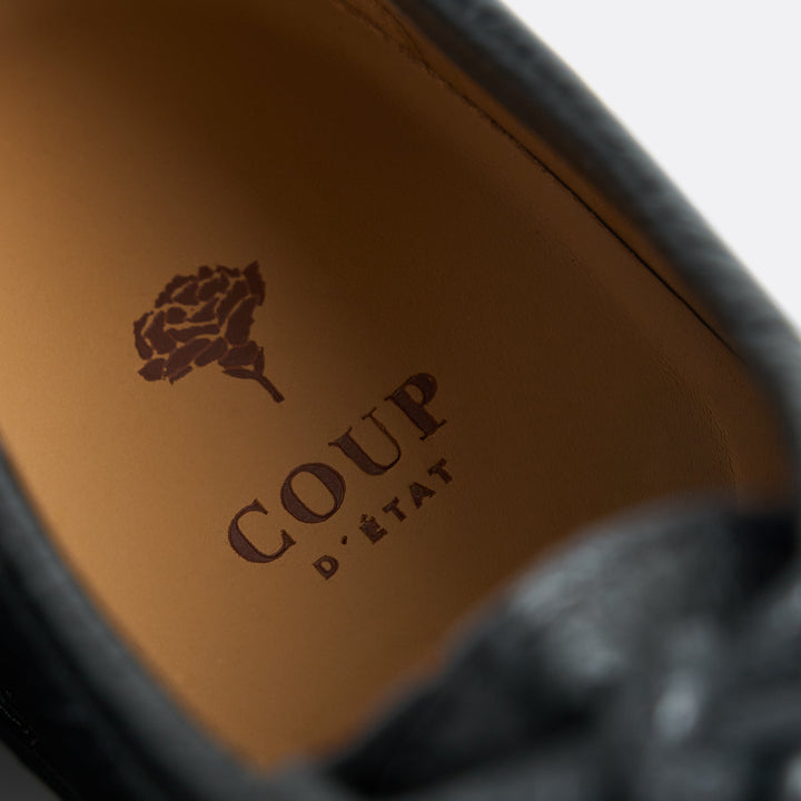 1974 Shoes in Black Leather - Coup D'État Portugal