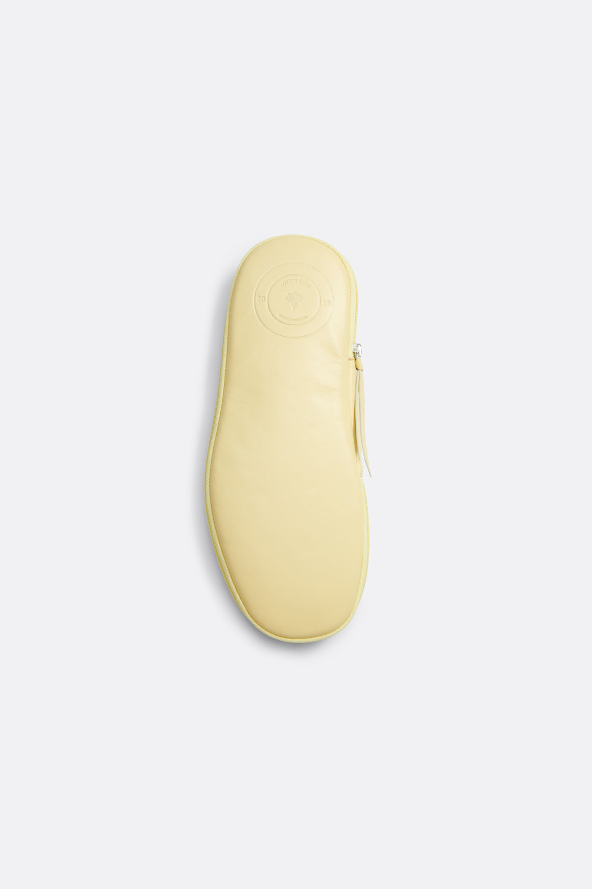 Bedroom Slippers in Yellow - Handcrafted Leather - Coup D'État Portugal