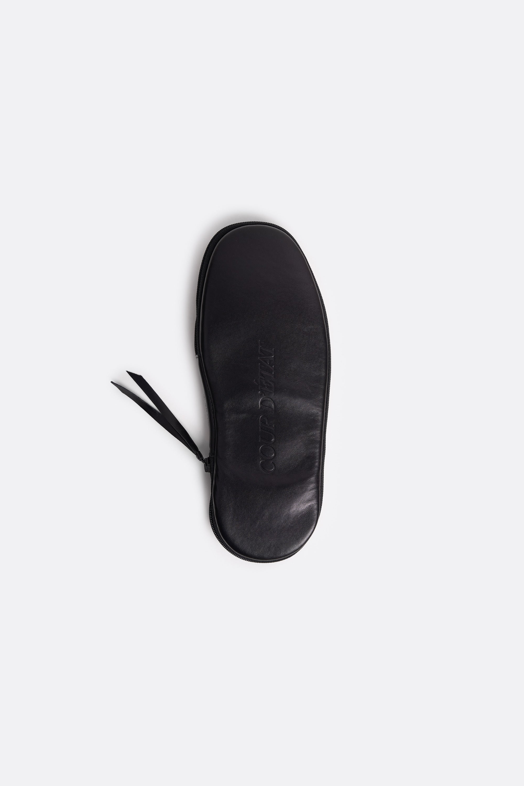 Bedroom Slippers in Black - Handcrafted Leather - Coup D'État Portugal