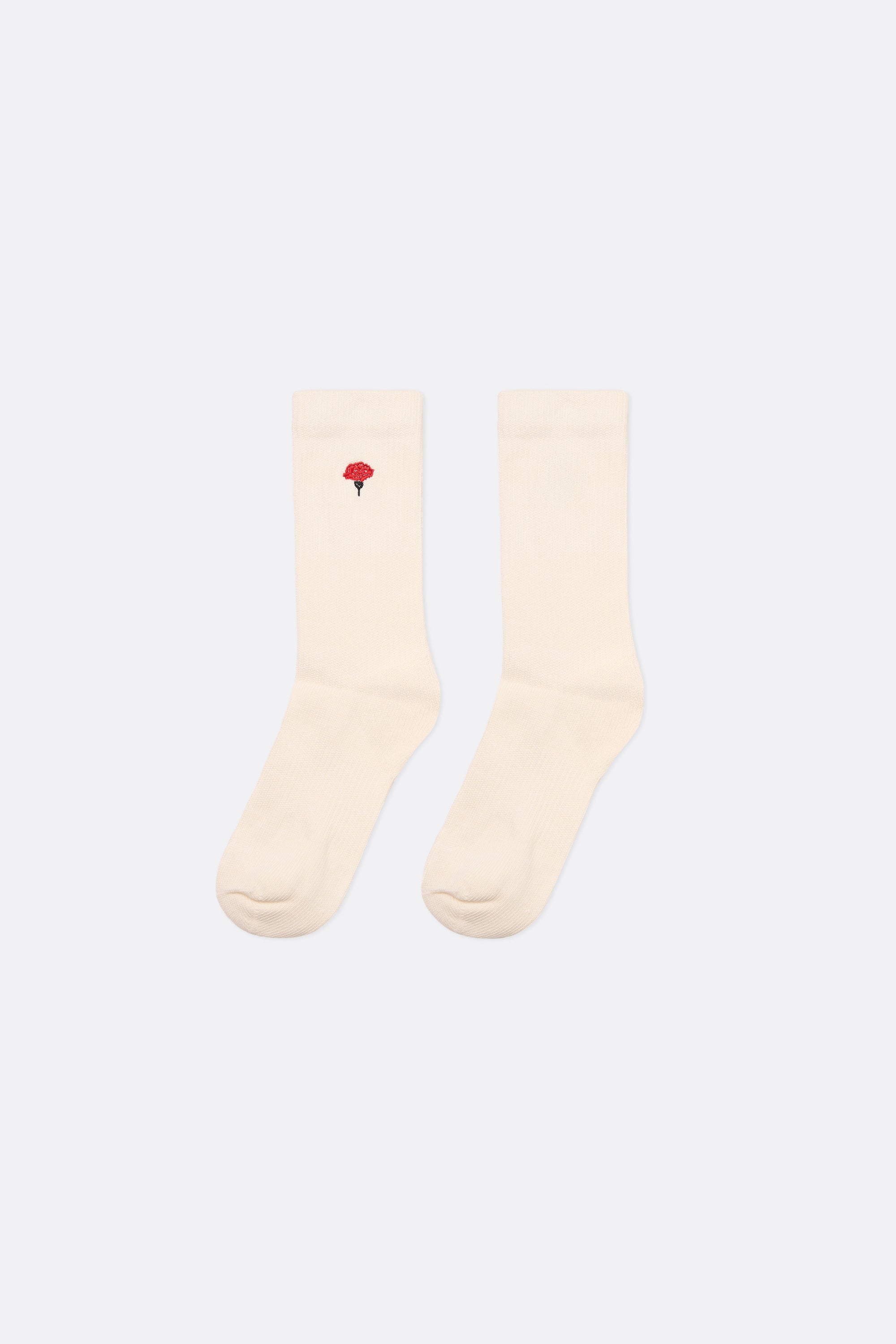 Coup Socks in Off-White - Embroidered - Coup D'État Portugal