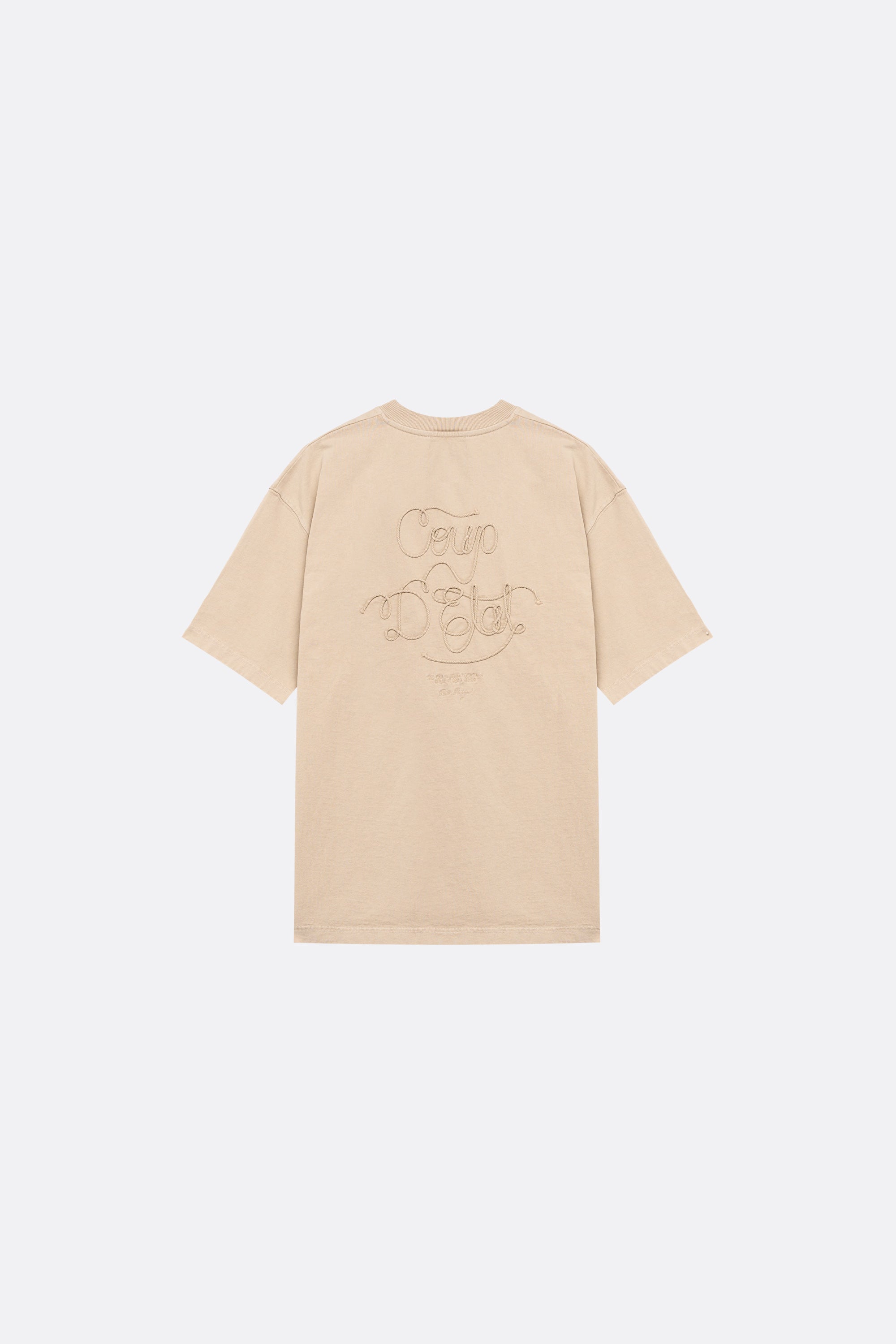 Sailing rope t-shirt in Beige - Coup D'État Portugal