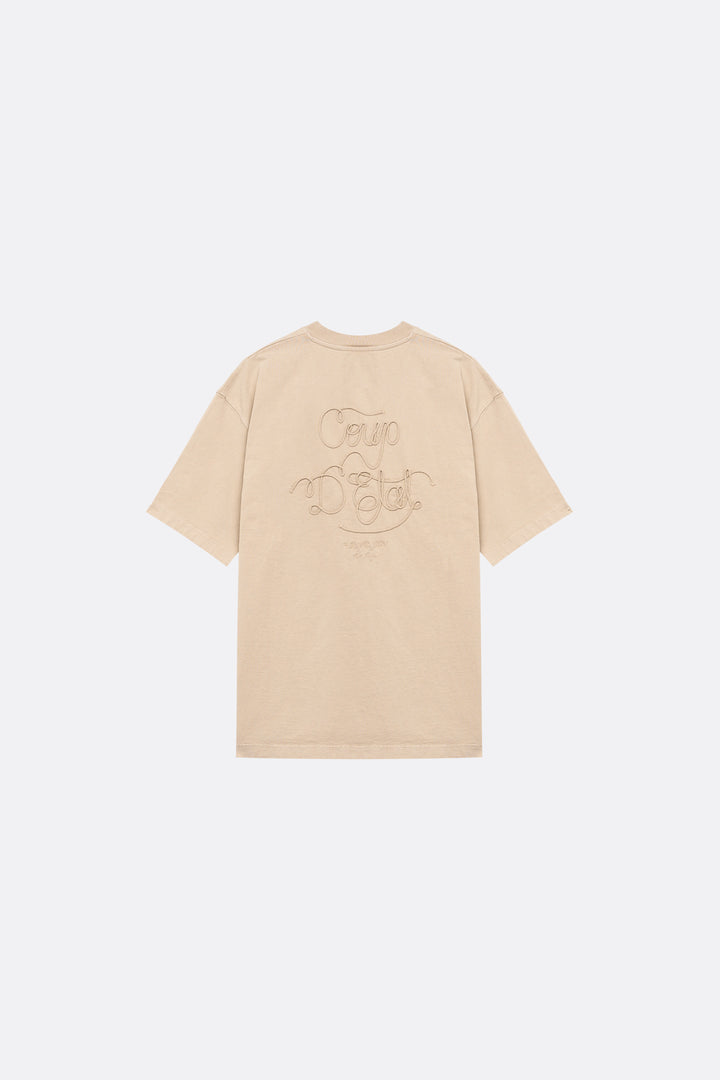 Rope Tee in Beige - Oversize Fit - Coup D'État Portugal
