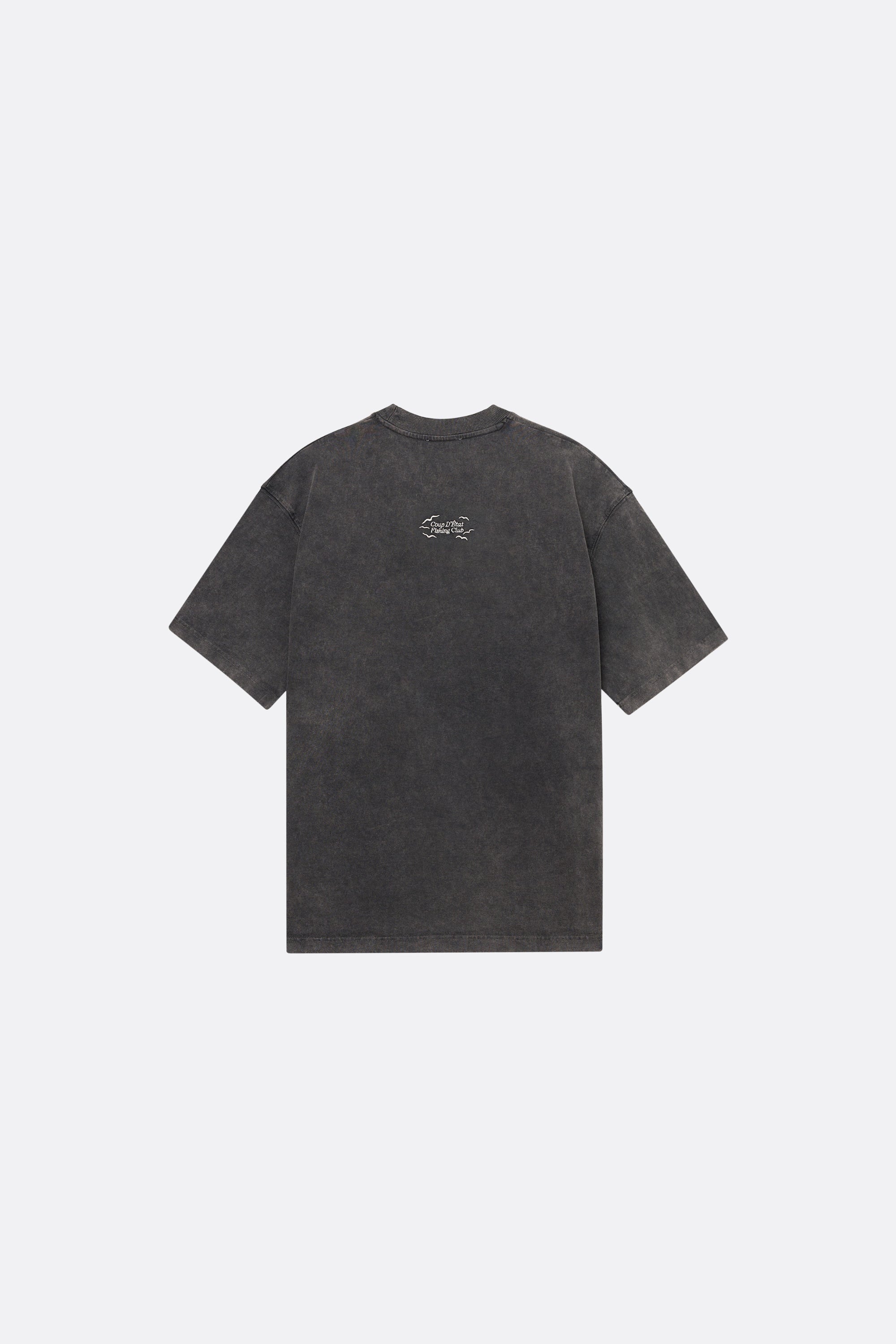 Logo T-shirt in washed Black - Cotton Oversize - Coup D'État Portugal