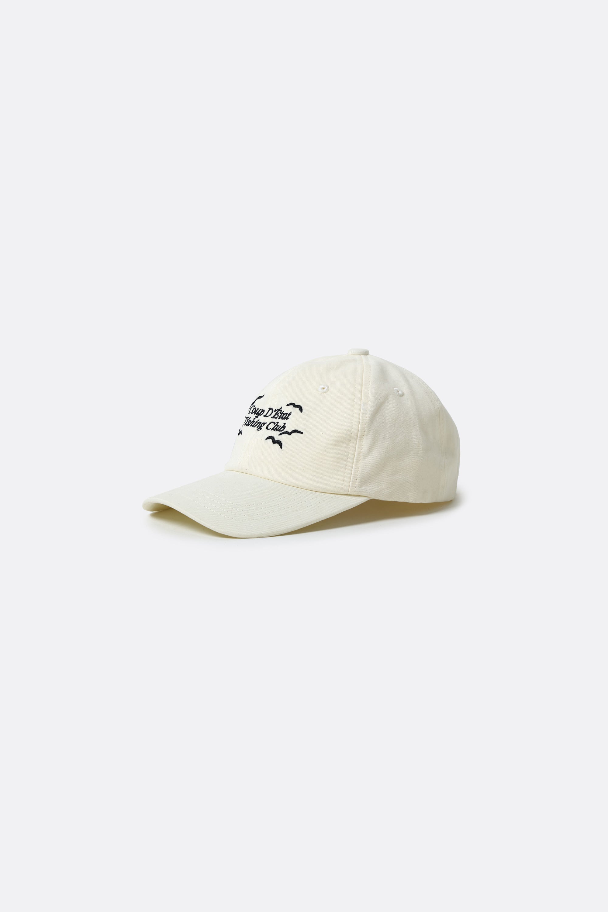 Fishing Club Cap in White - Embroidered - Coup D'État Portugal