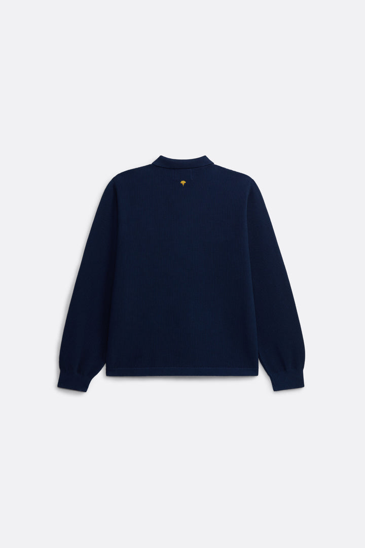Knitted shirt in Navy blue - Coup D'État Portugal