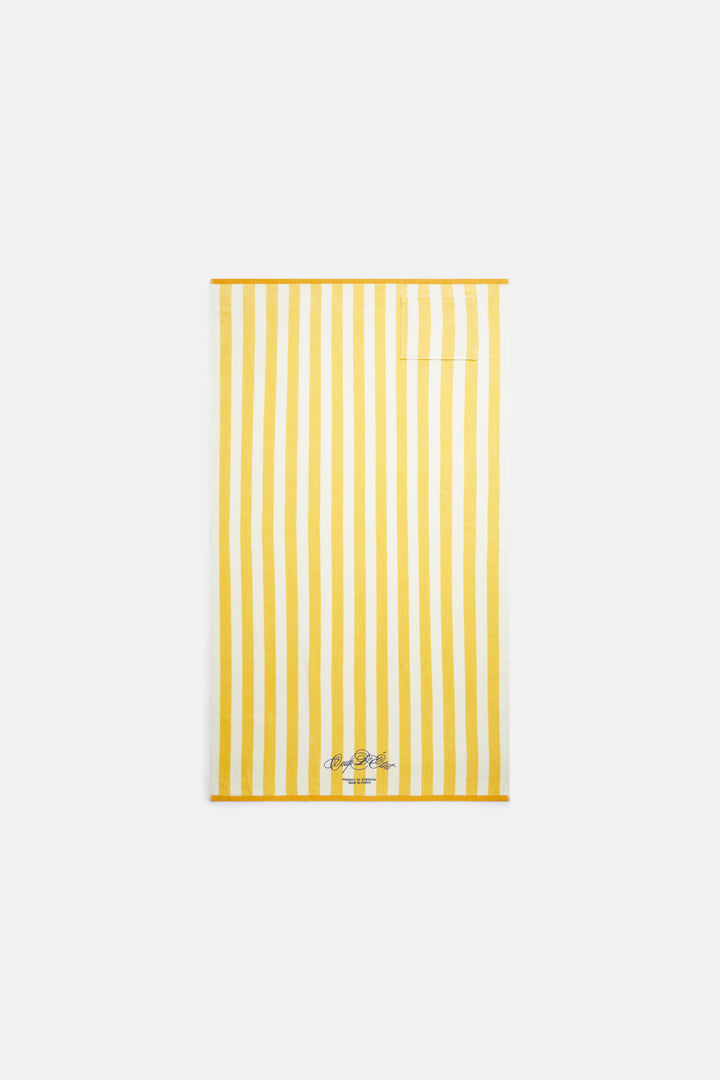 Beach towel with Yellow stripes - Coup D'État Portugal