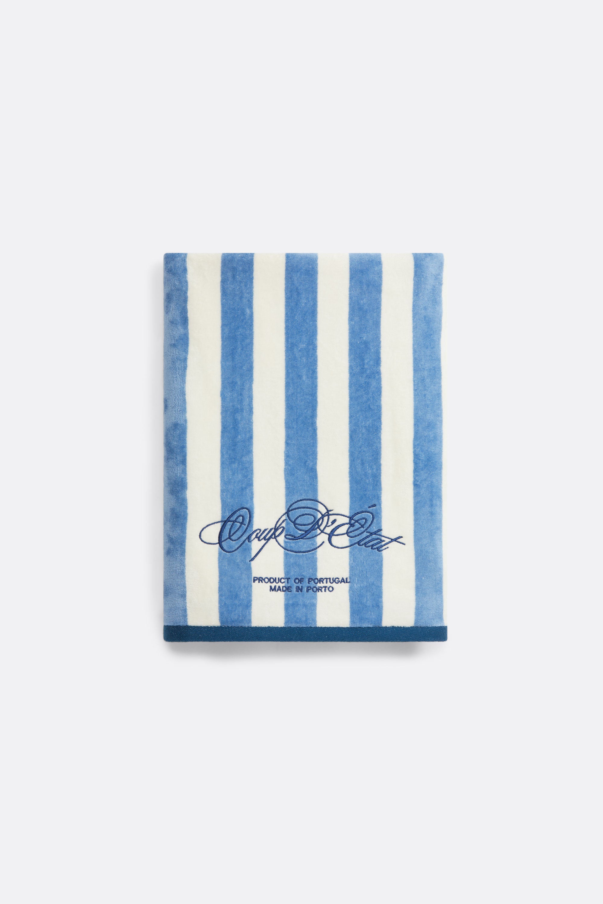 Beach towel with Blue Stripes - Coup D'État Portugal