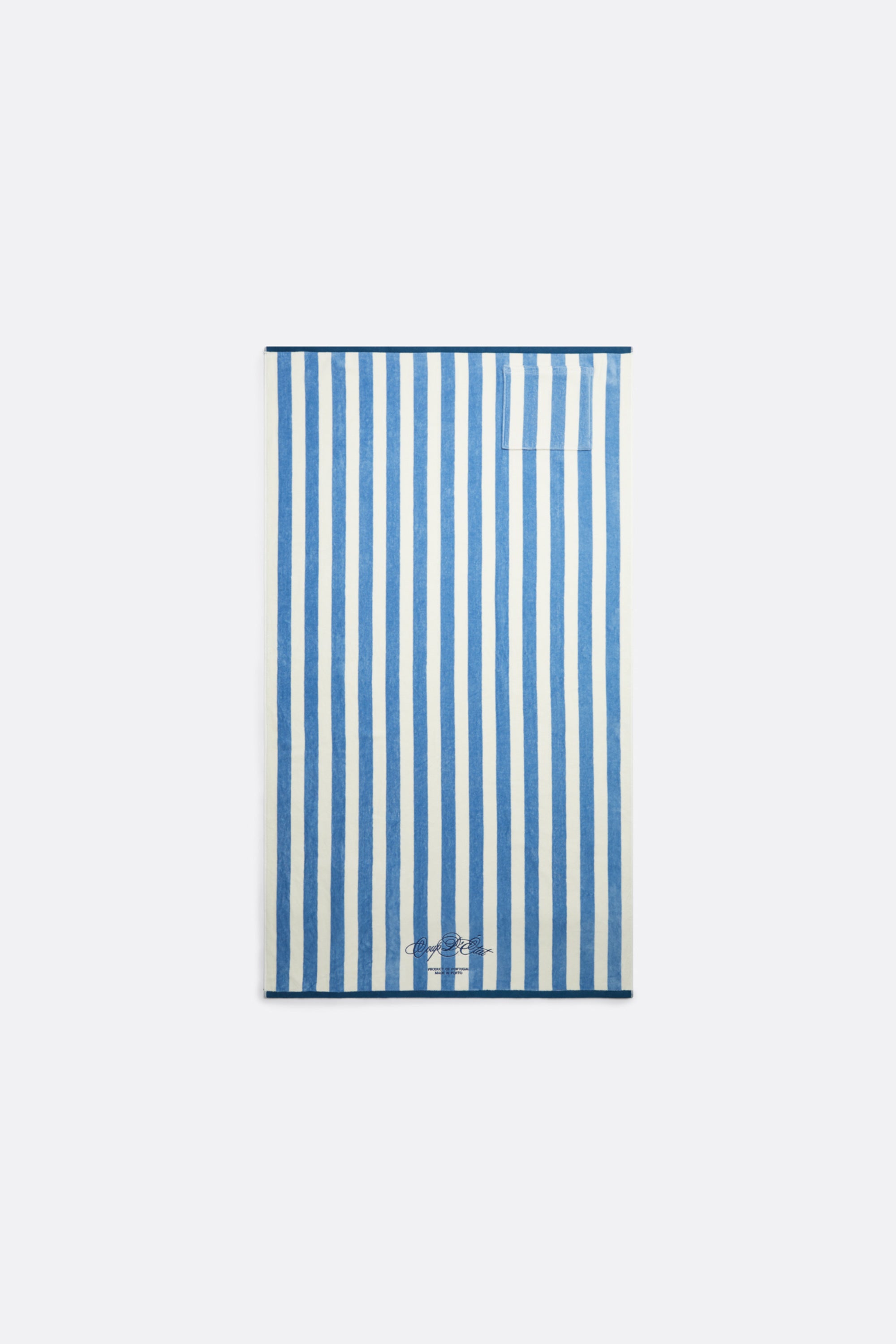 Beach towel with Blue Stripes - Coup D'État Portugal
