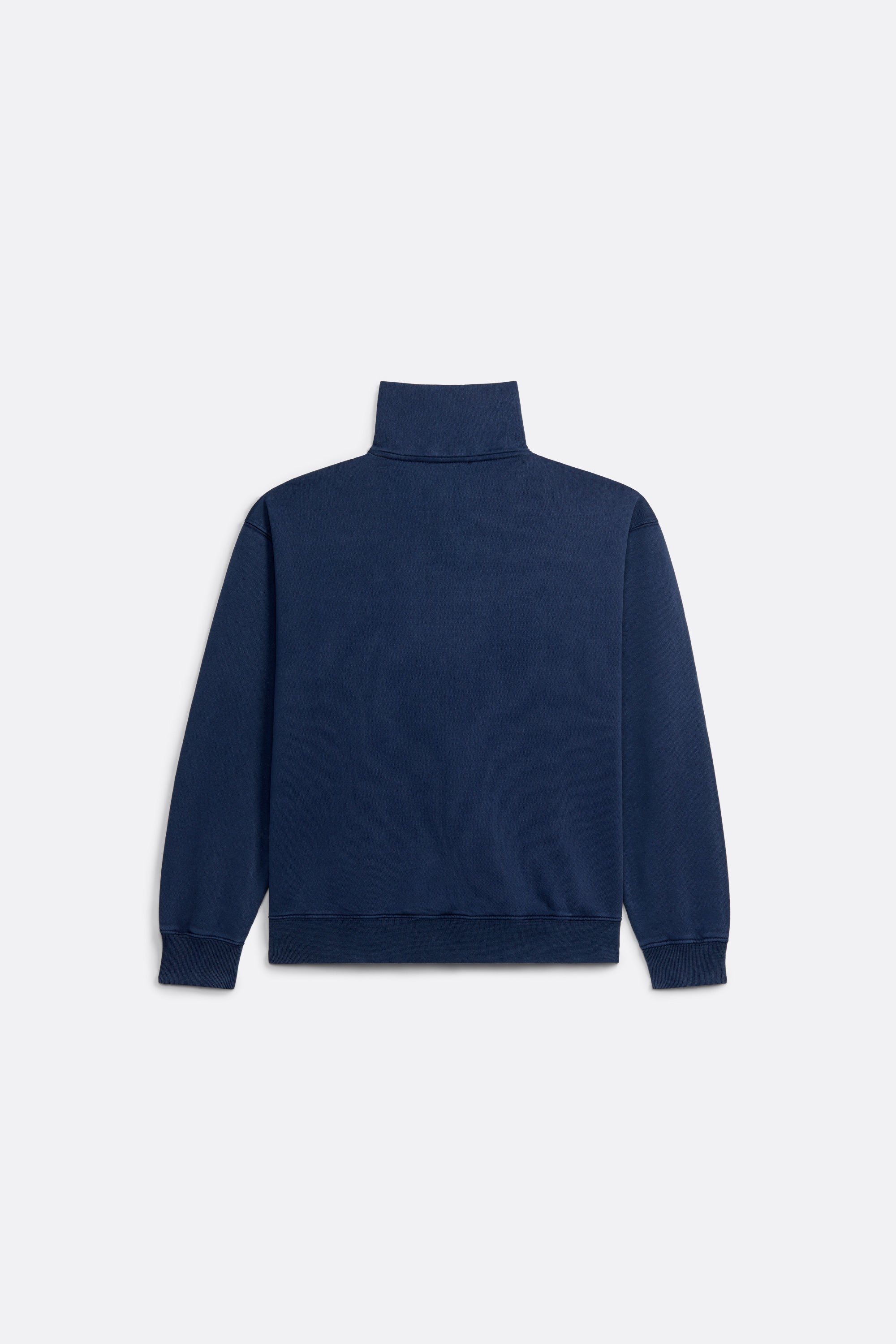Logo Zip Sweater Navy Blue