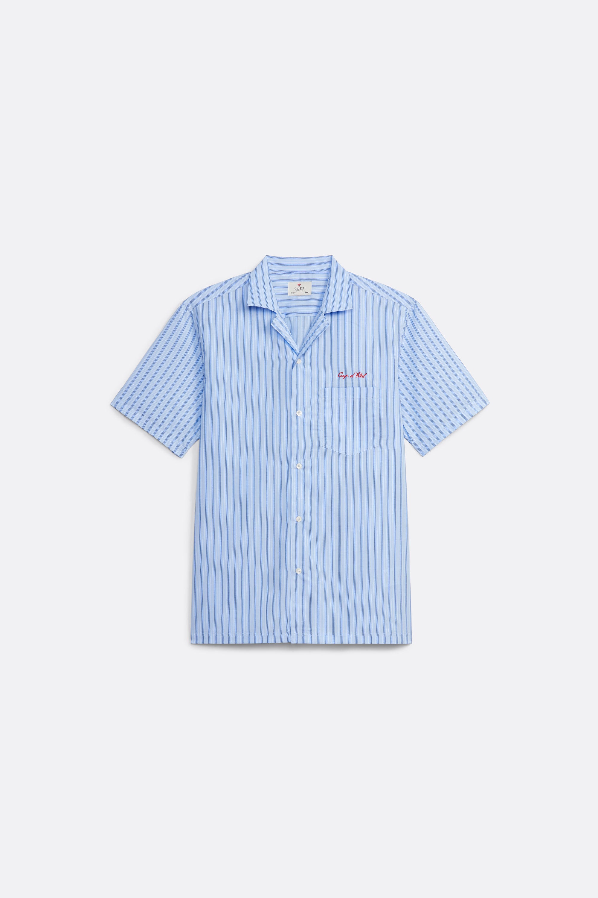 Blue Stripes Shortsleeve Shirt