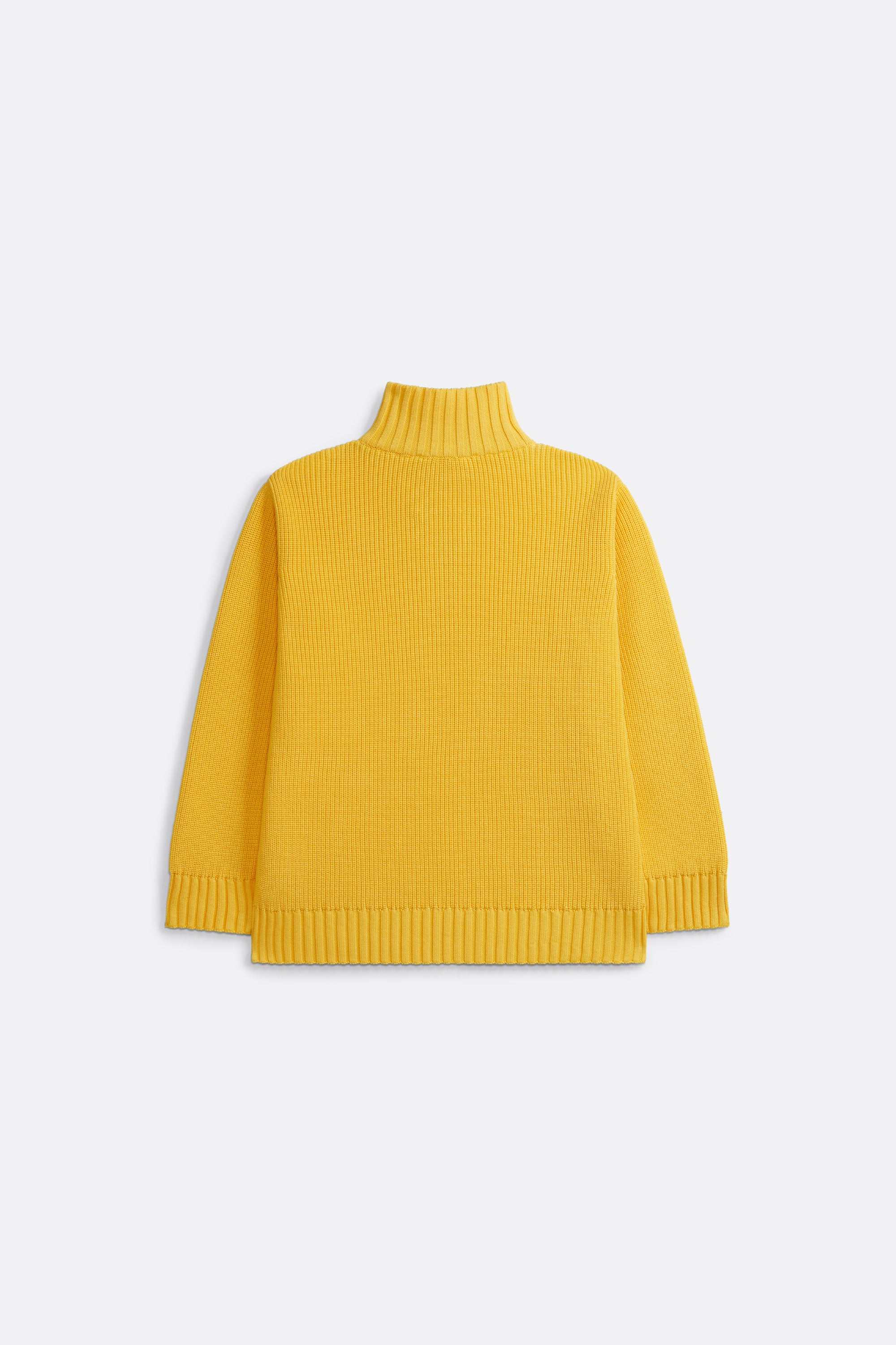 Knitted quarter zip in Yellow - Coup D'État Portugal