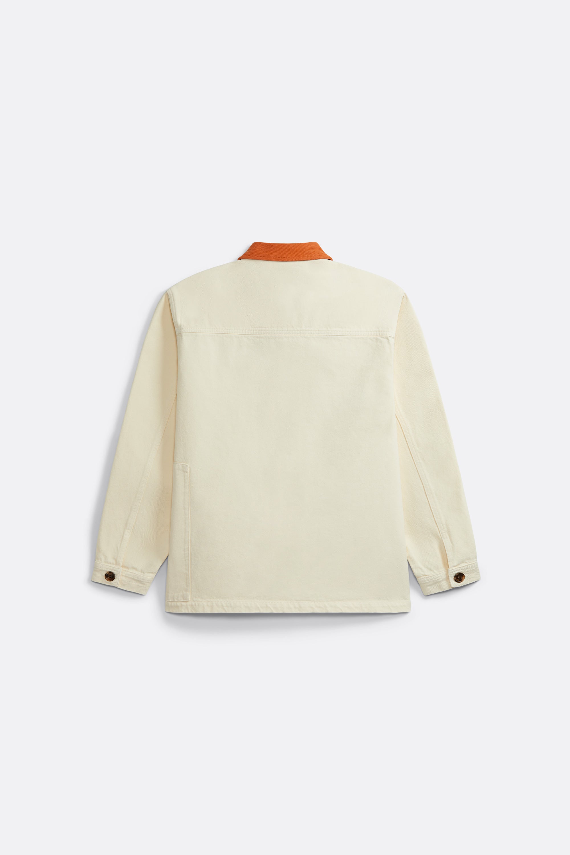 Overshirt with contrasting collar in Red - Coup D'État Portugal
