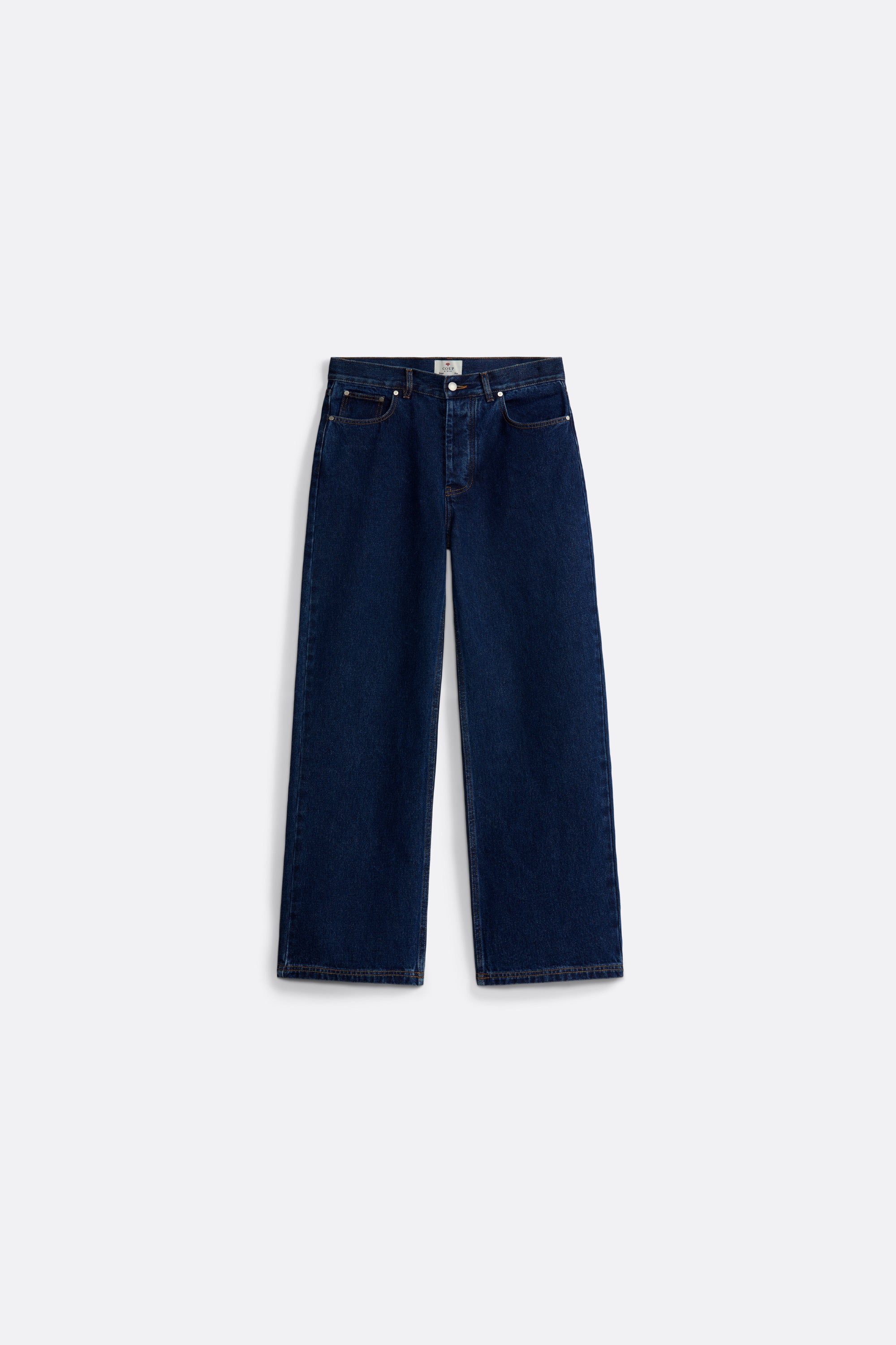 Straight Denim Trousers in Blue - Coup D'État Portugal