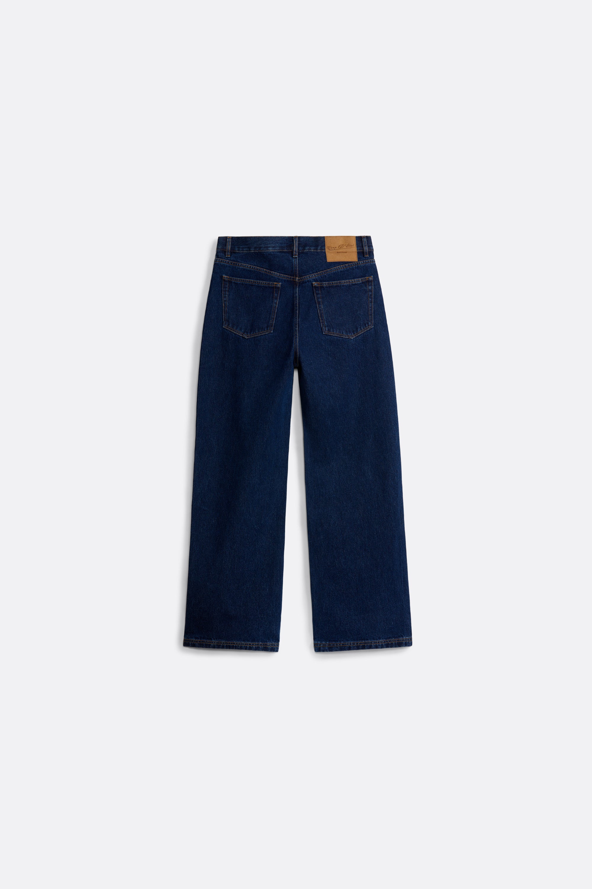 Straight Denim Trousers in Blue - Coup D'État Portugal