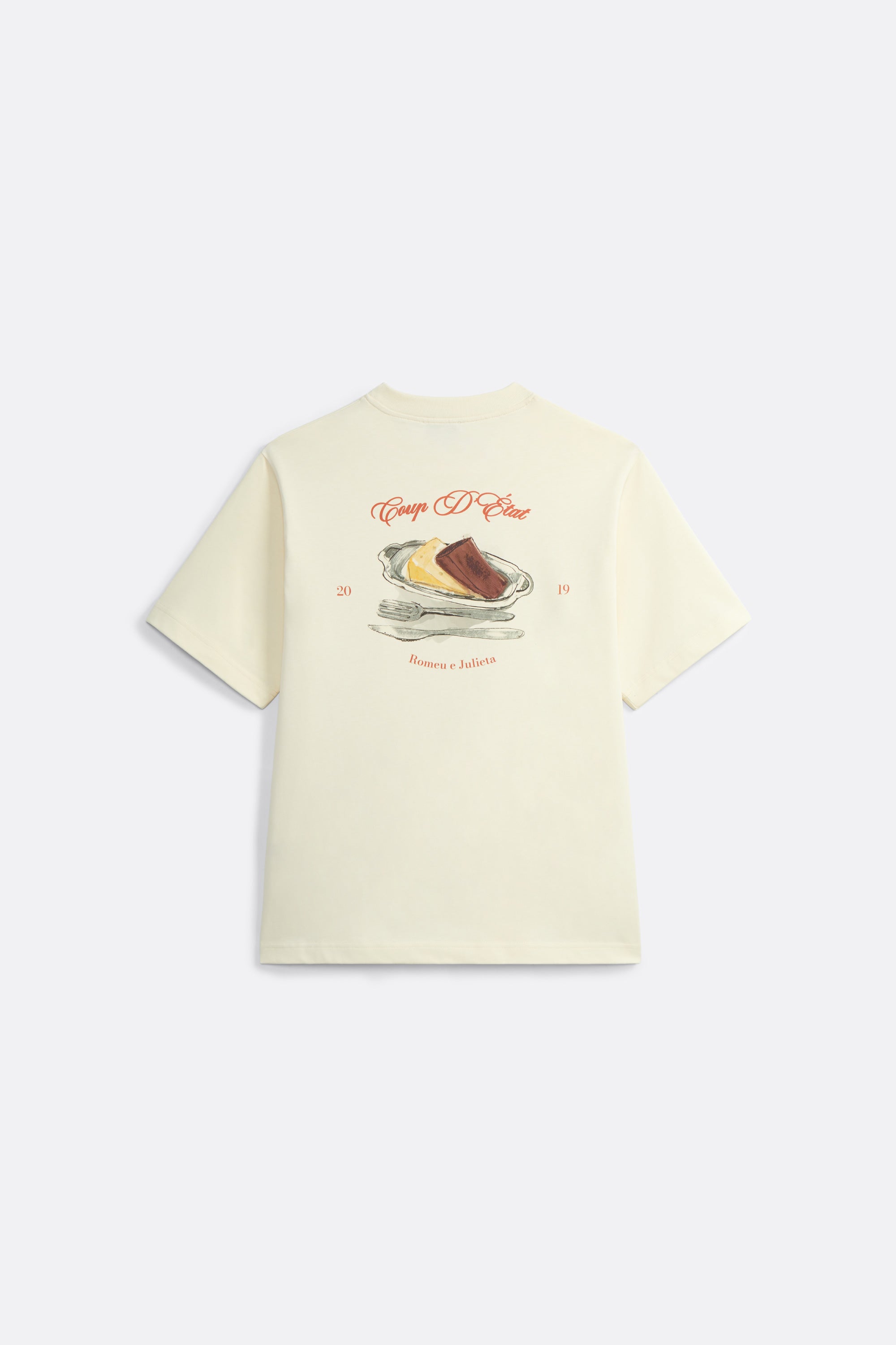 Romeu e Julieta T-Shirt in Off-White - Back Print - Coup D'État Portugal