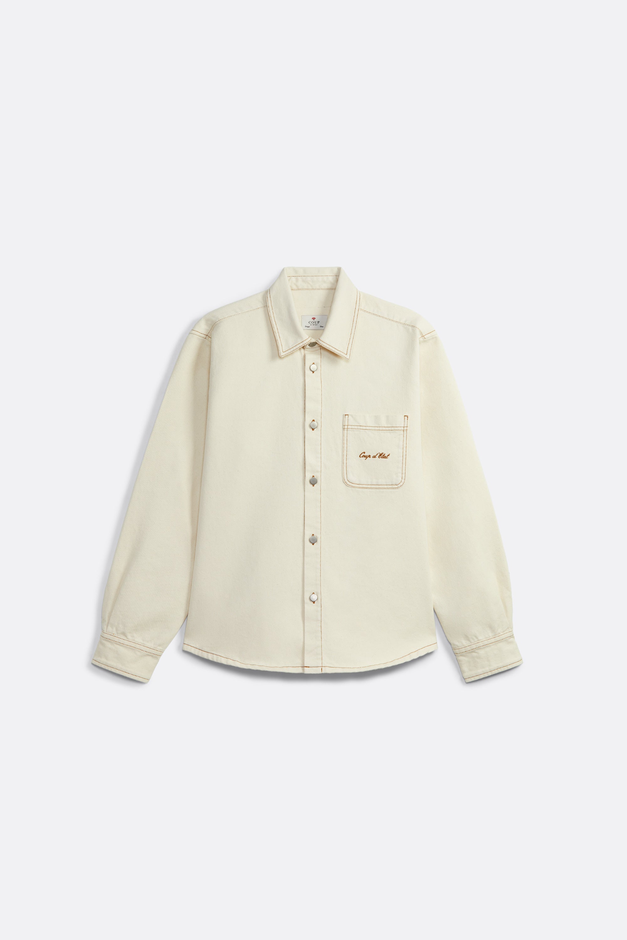 Raw Denim Shirt - Embroidered - Coup D'État Portugal