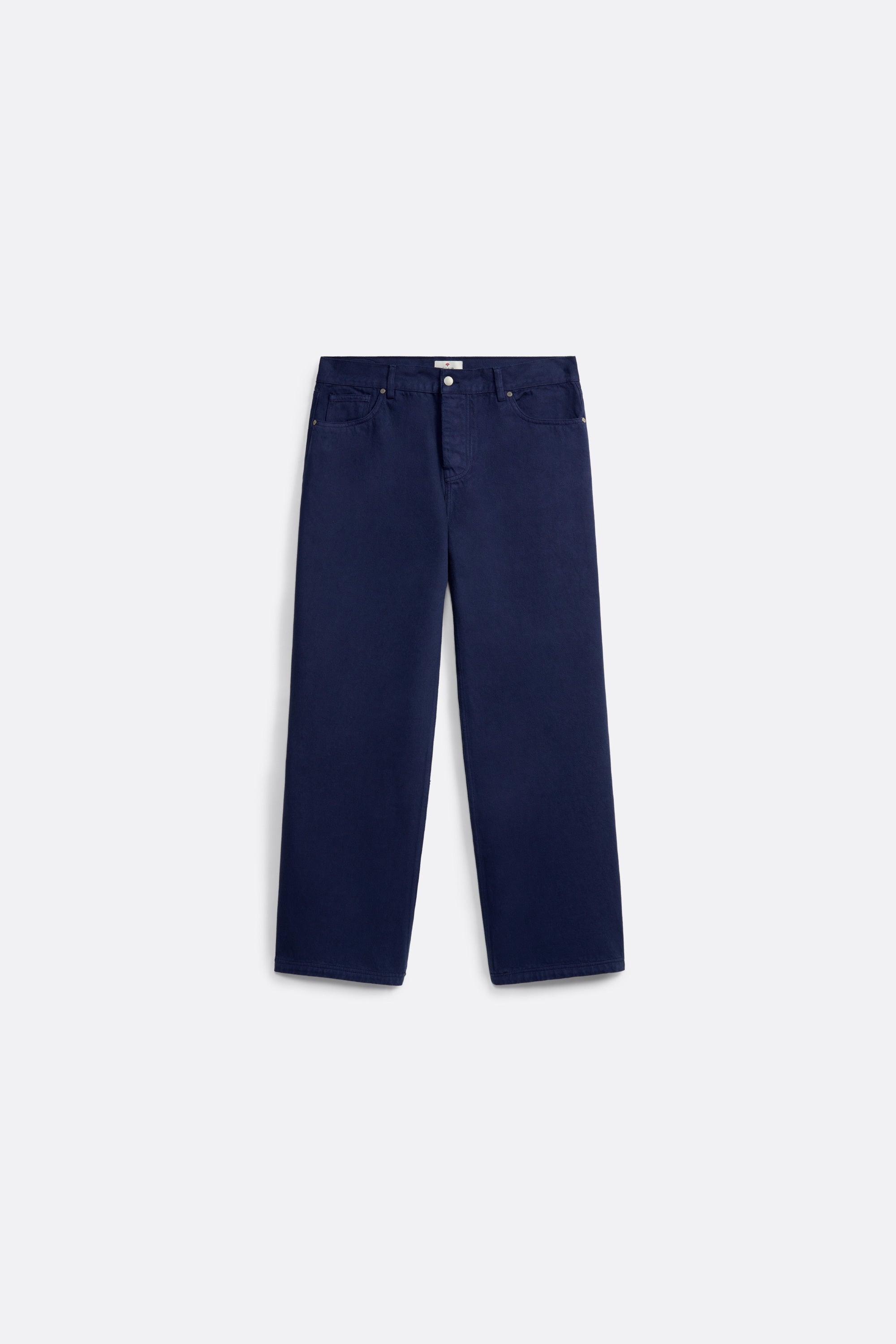 Straight Cut Pants in navy Blue - Canvas - Coup D'État Portugal