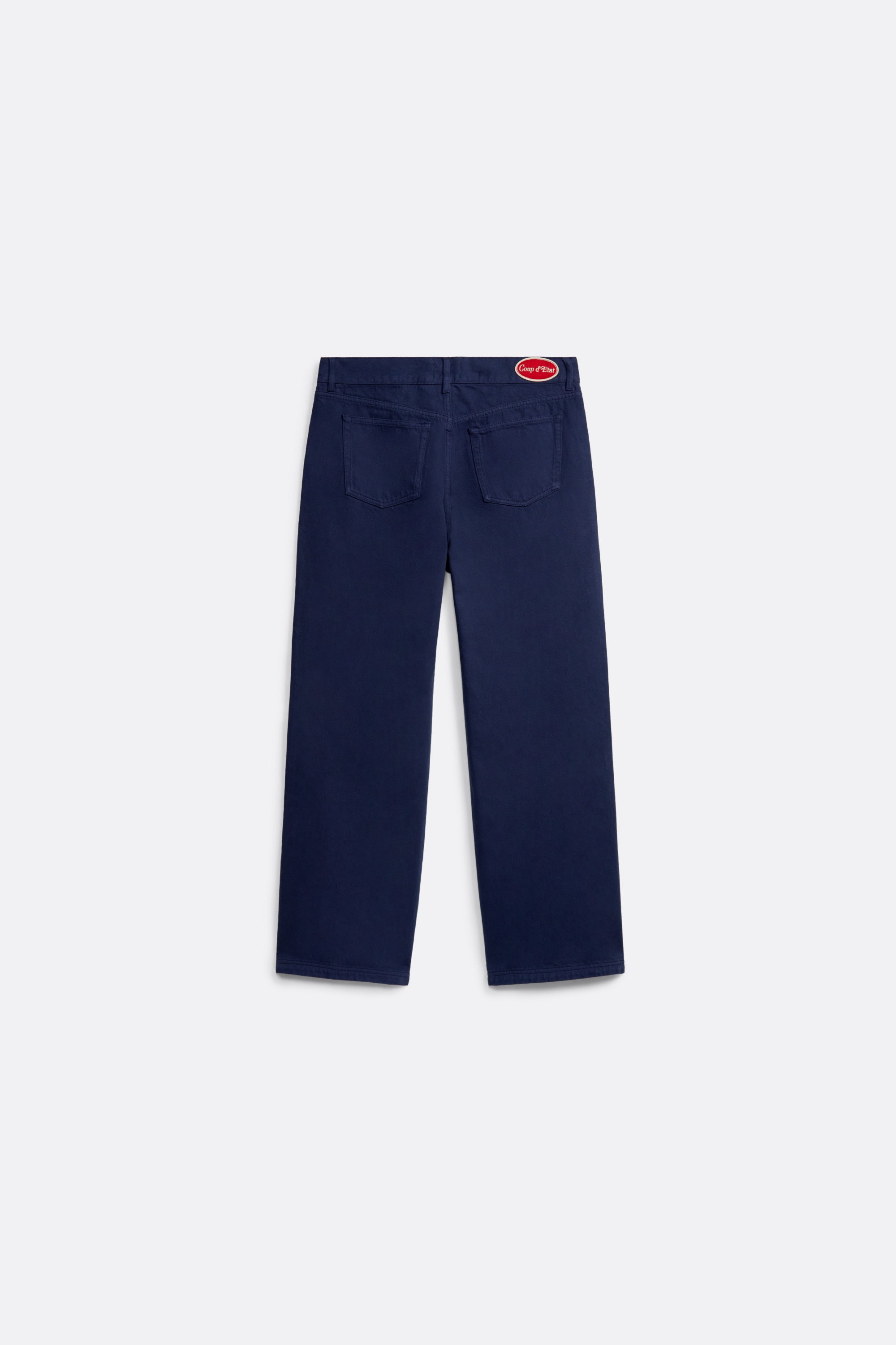Straight Cut Pants in navy Blue - Canvas - Coup D'État Portugal