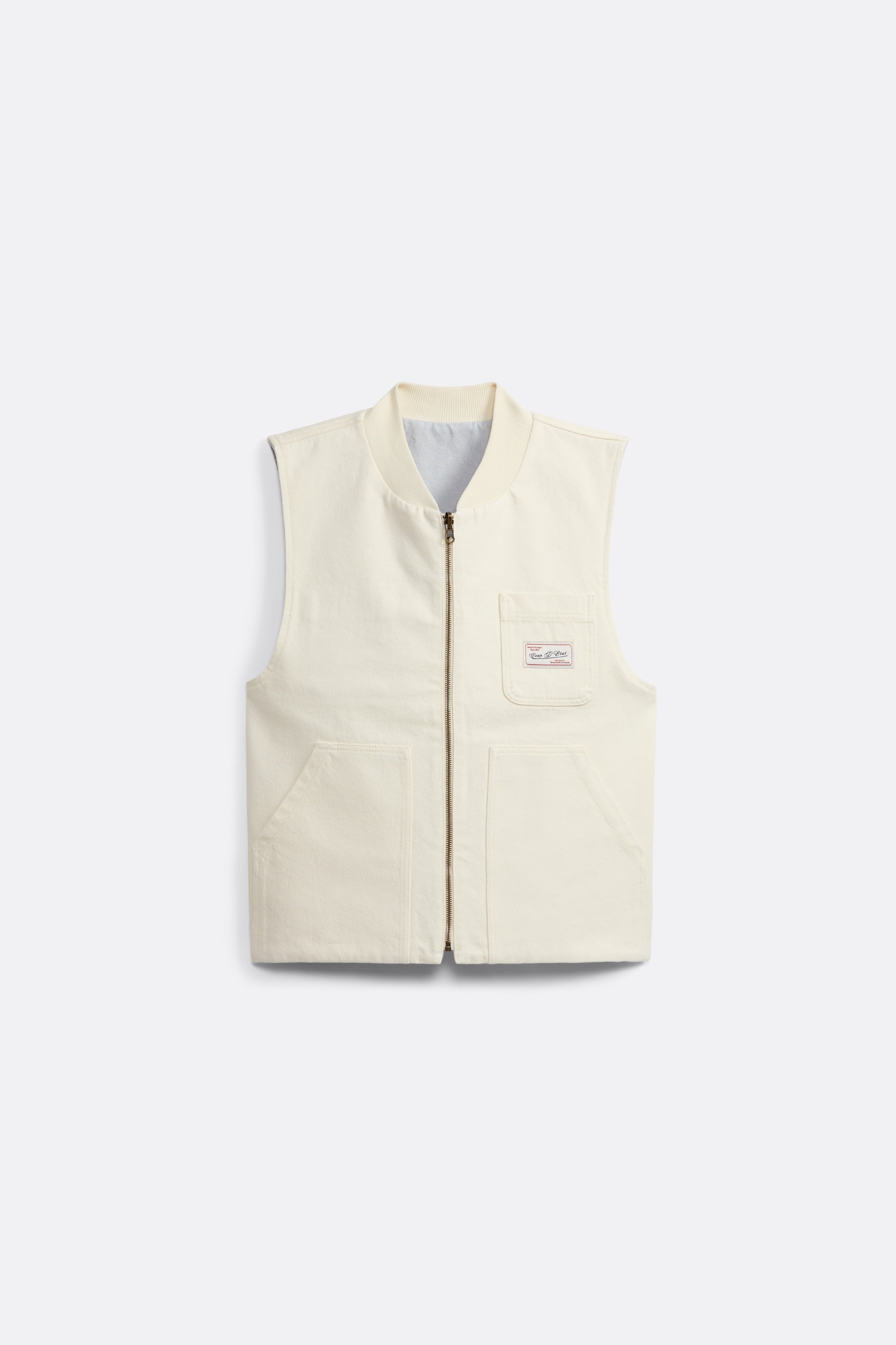 Reversible Vest - Off-White and All Over Print - Coup D'État Portugal