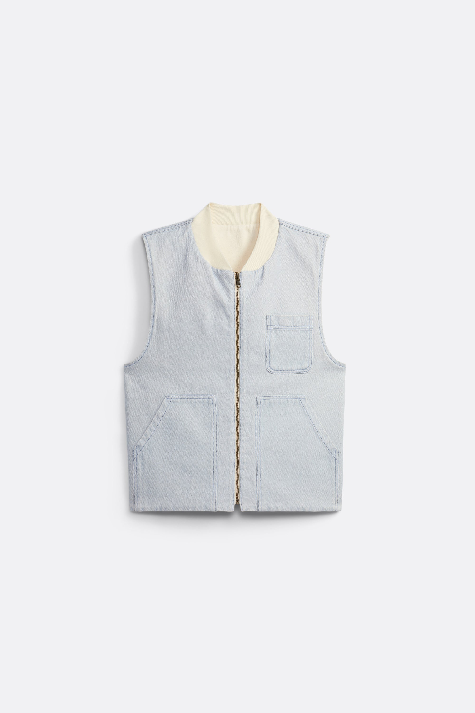 Reversible Vest - Off-White and All Over Print - Coup D'État Portugal