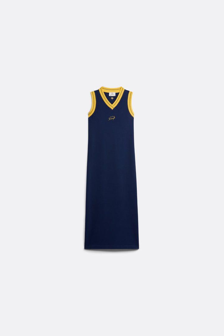 Coup Maxi Dress in navy Blue - Coup D'État Portugal