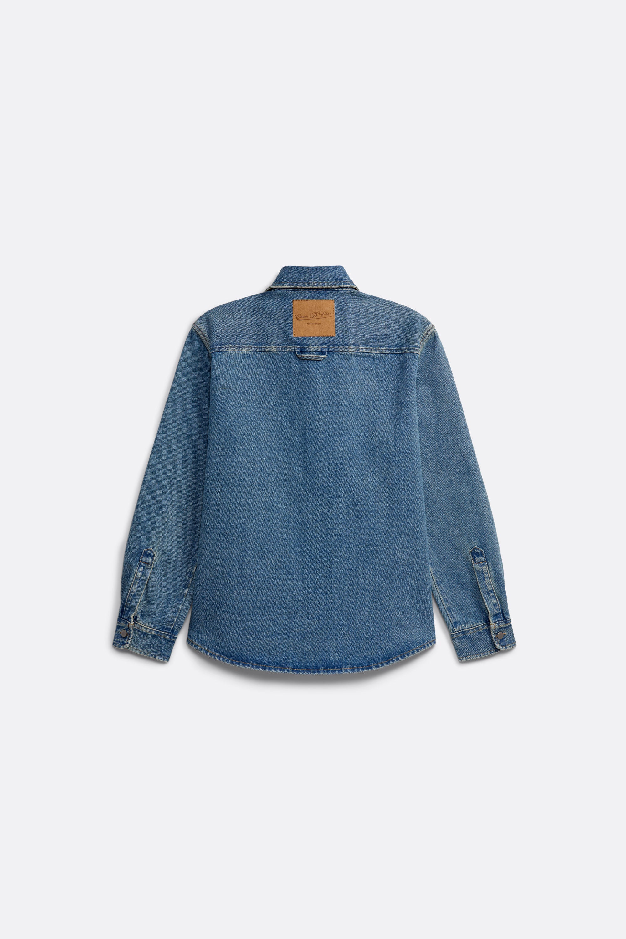 Light Denim Shirt - Front Embroidery - Coup D'État Portugal 