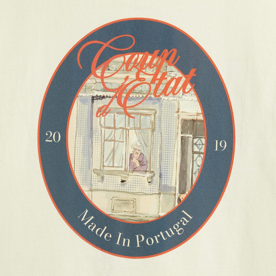 By The Window T-shirt in Off-White - Coup D'État Portugal