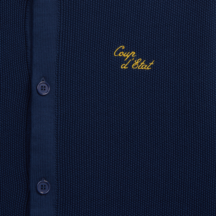 Knitted shirt in Navy blue - Coup D'État Portugal