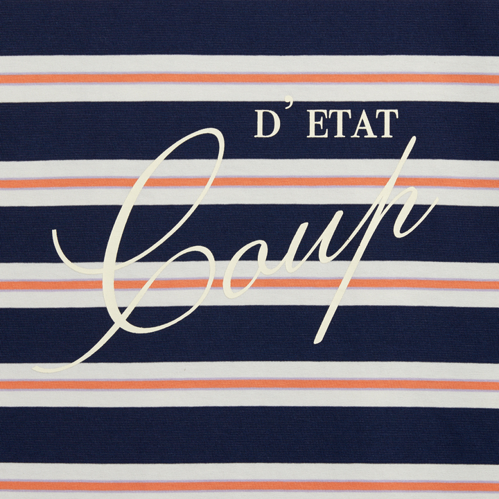 Striped logo t-shirt - Coup D'État Portugal
