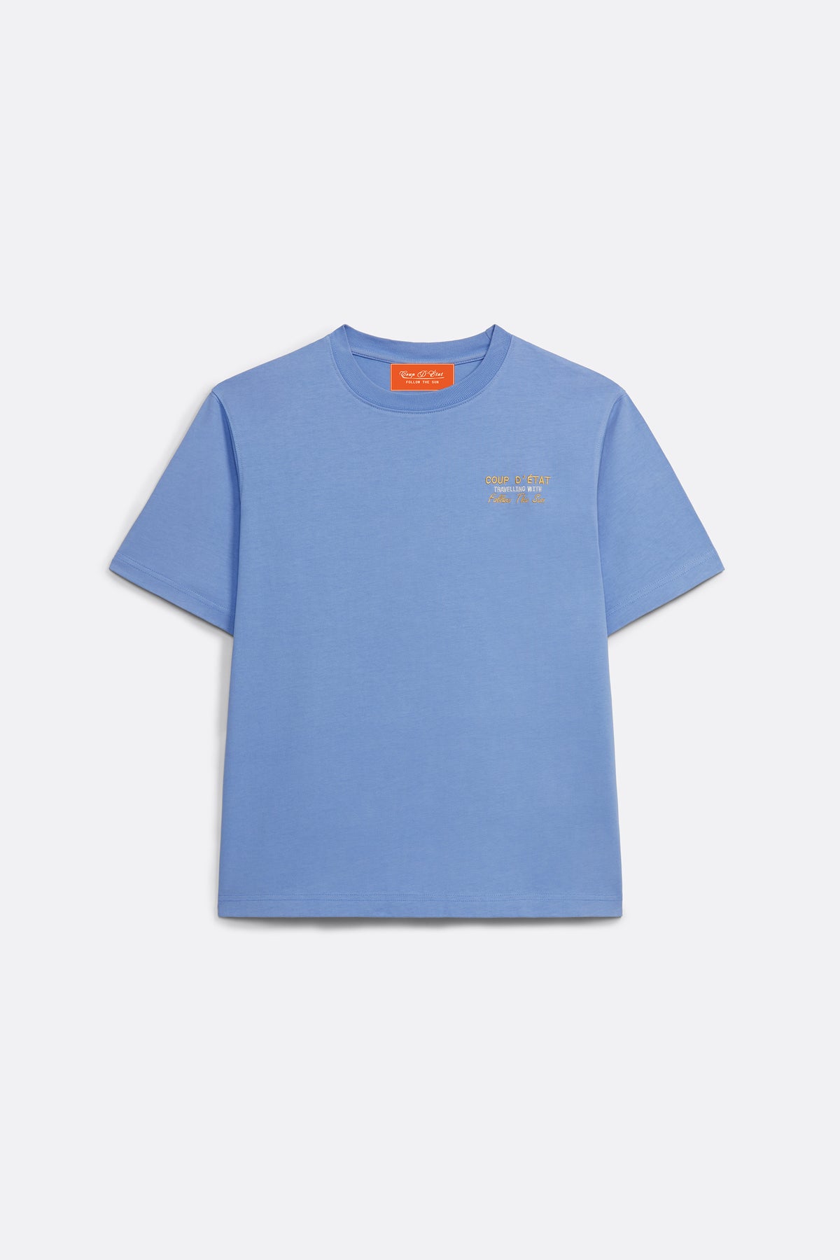 Travelling With Follow The Sun - Light Blue T-shirt - Follow The Sun Collab - Coup D'État Portugal