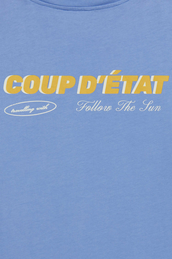 Travelling With Follow The Sun - Light Blue T-shirt - Follow The Sun Collab - Coup D'État Portugal