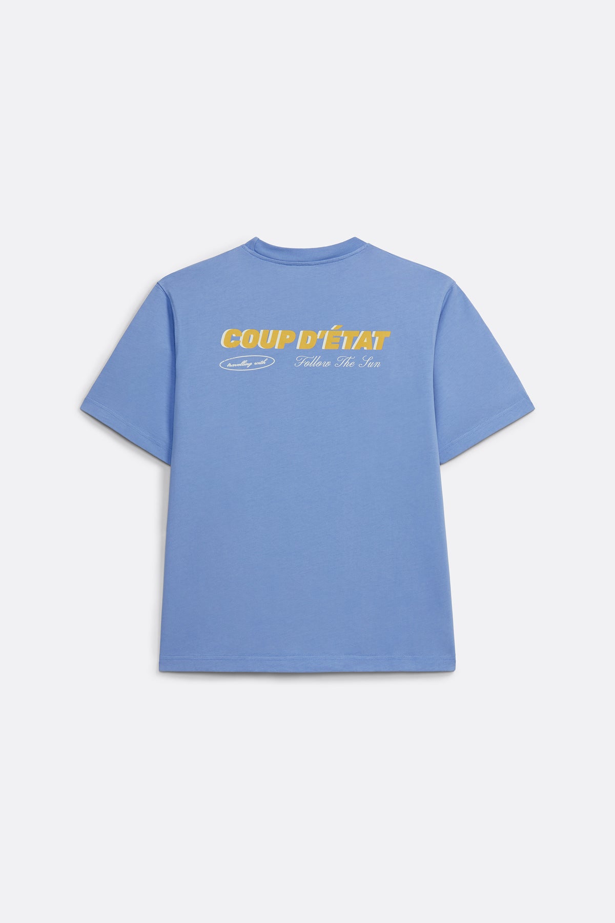 Travelling With Follow The Sun - Light Blue T-shirt - Follow The Sun Collab - Coup D'État Portugal