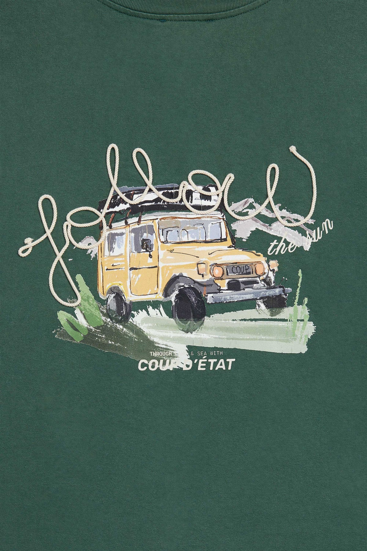 Follow The Sun Green T-Shirt - Follow The Sun Collab - Coup D'État Portugal