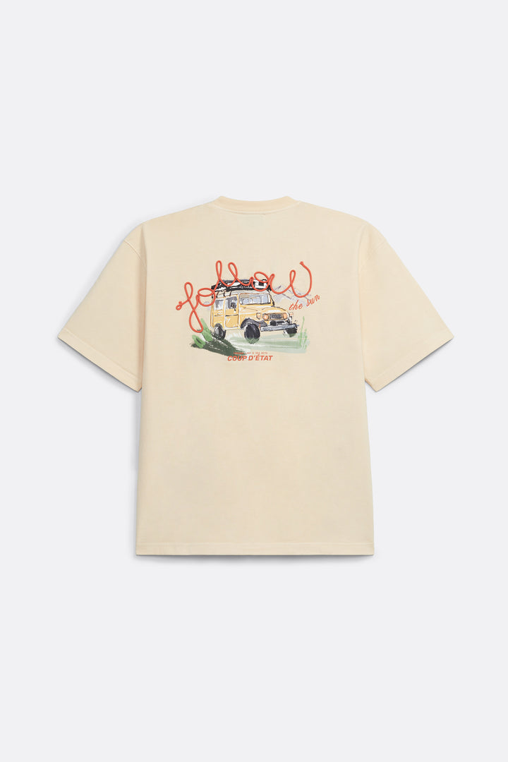 Follow The Sun T-shirt Beige - Collaboration with Follow The Sun - Coup D'État Portugal
