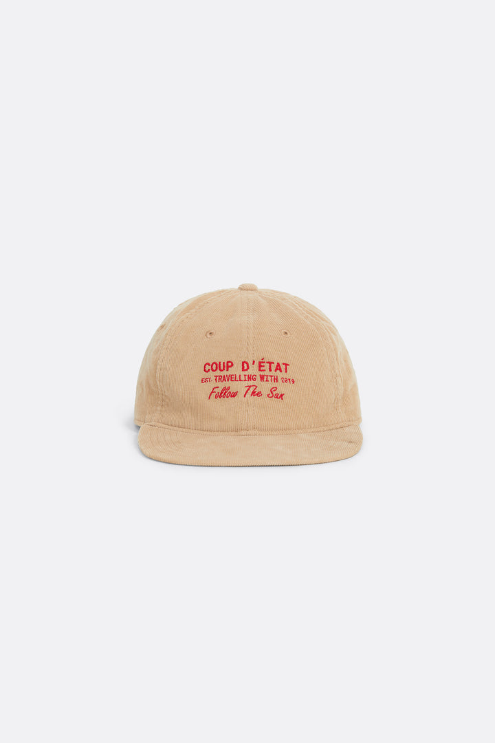 Beige Corduroy cap - Collaboration with Follow The Sun - Coup D'État Portugal