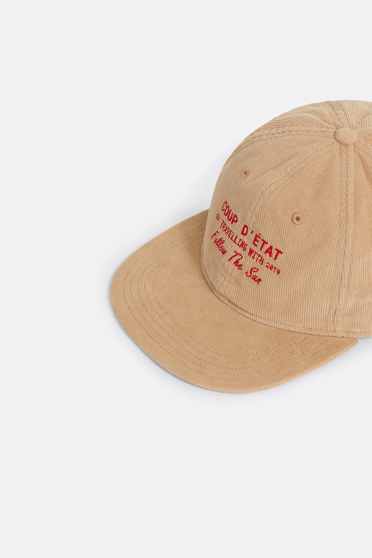 Beige Corduroy cap - Collaboration with Follow The Sun - Coup D'État Portugal