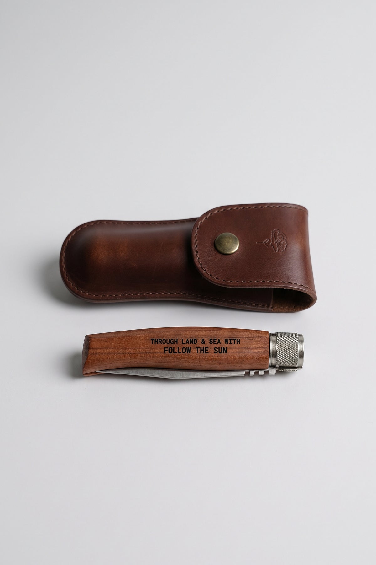 CDE x FTS Folding knife in Bubinga - Collaboration with Follow The Sun - Coup D'État Portugal