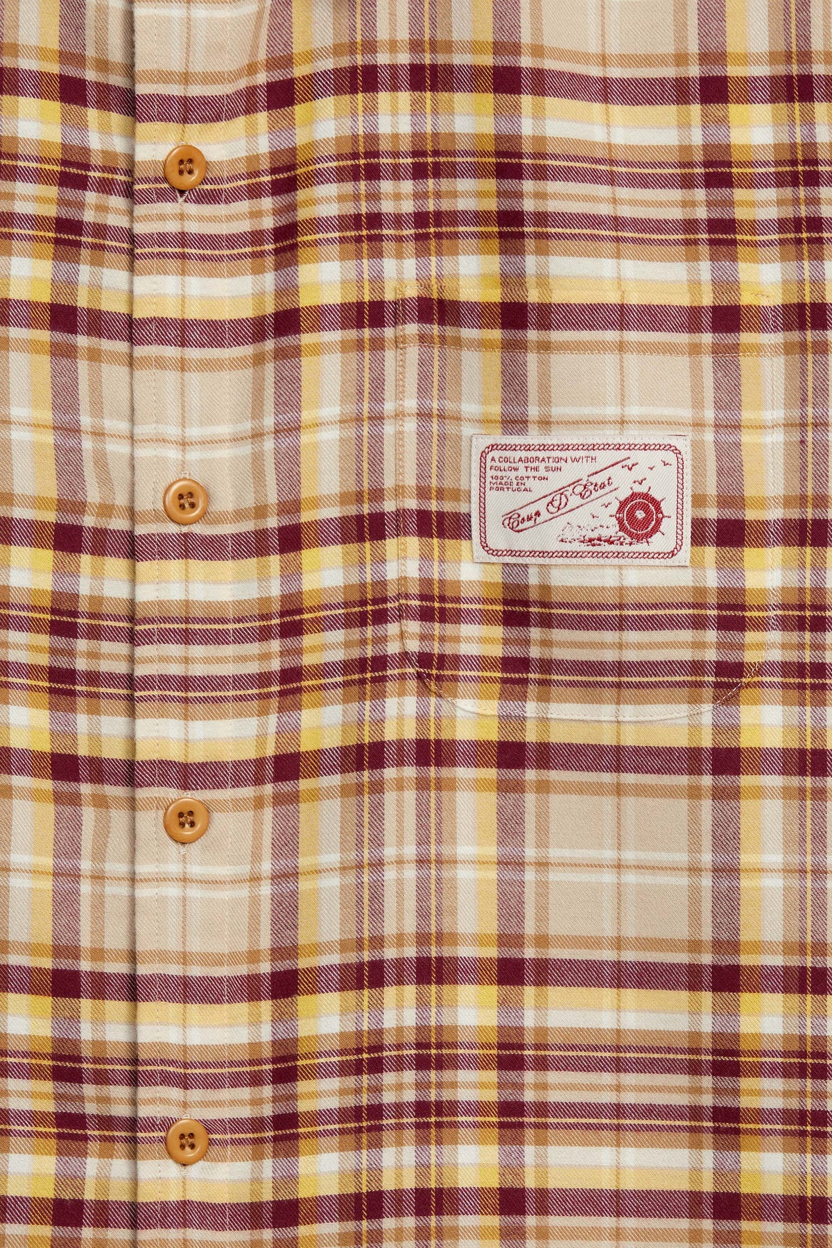 CDE x FTS Checkered Flannel Shirt Light