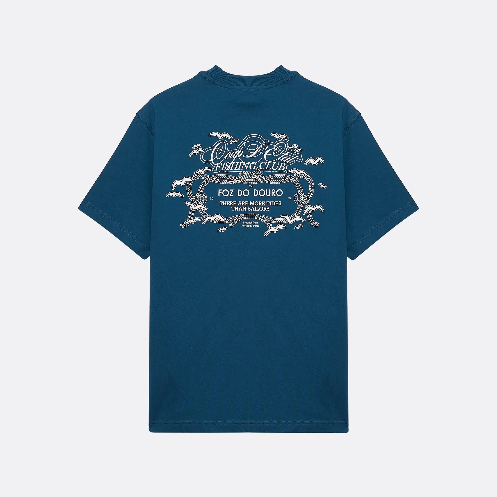 Foz do Douro T-shirt in Blue - Cotton - Coup D'État Portugal
