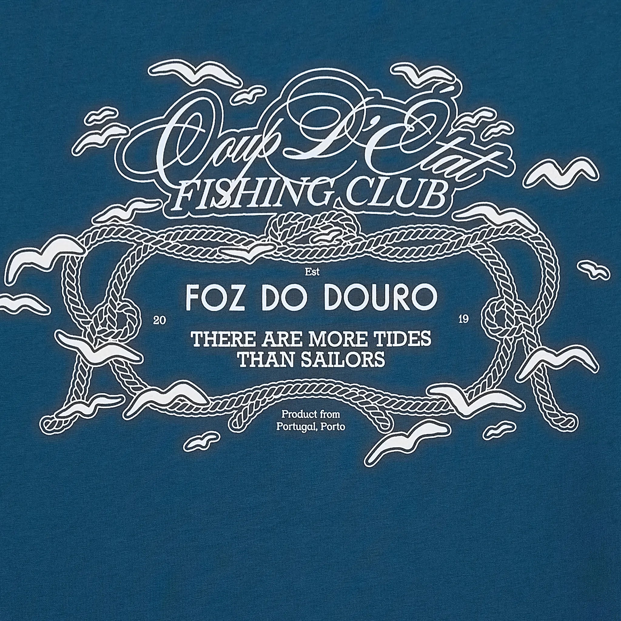 Foz do Douro T-shirt in Blue - Cotton - Coup D'État Portugal
