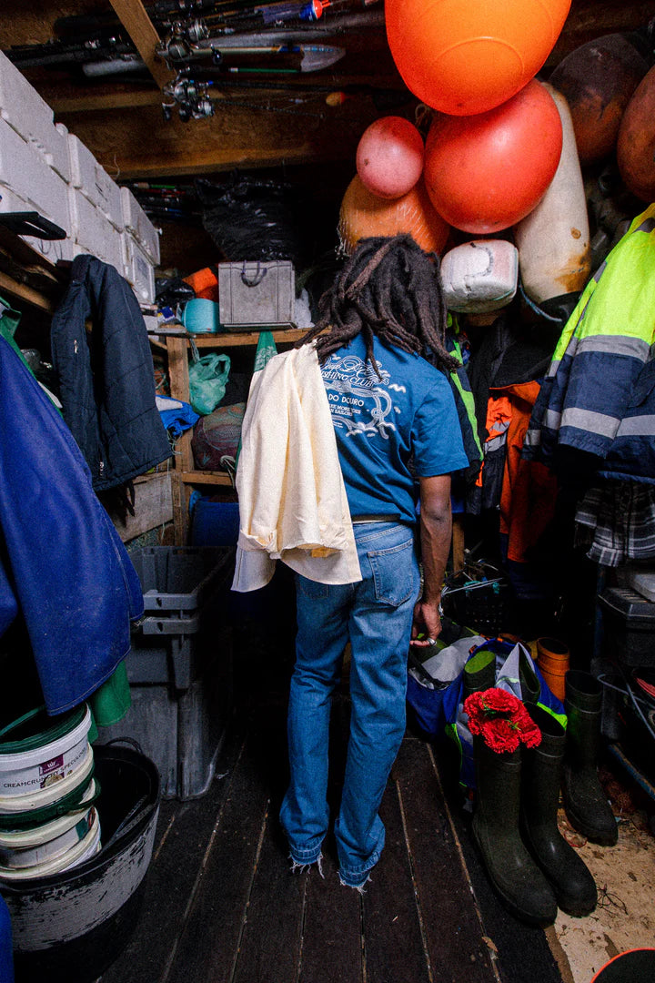 Foz do Douro T-shirt in Blue - Cotton - Coup D'État Portugal