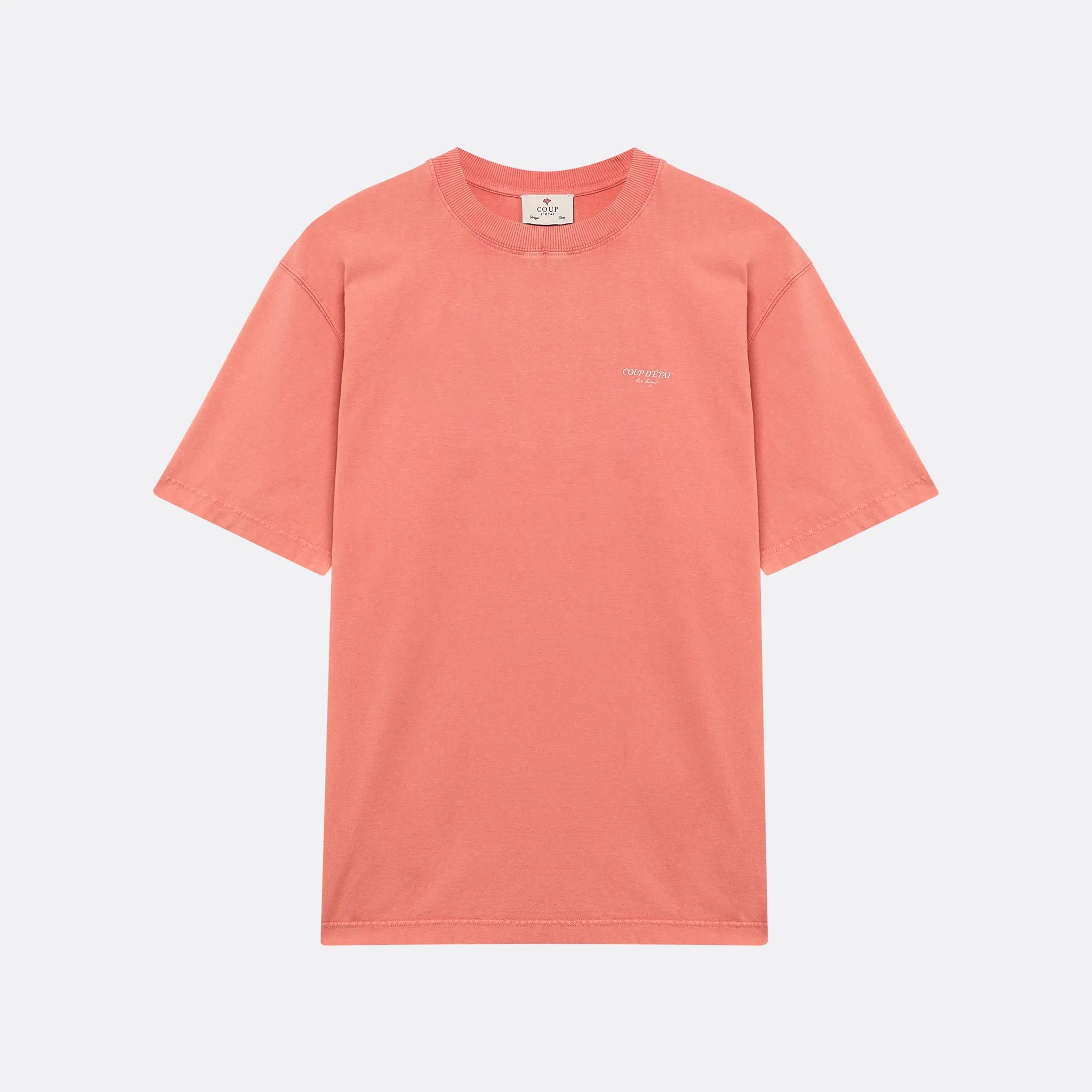 Foz do Douro T-shirt in washed Red - Cotton - Coup D'État Portugal