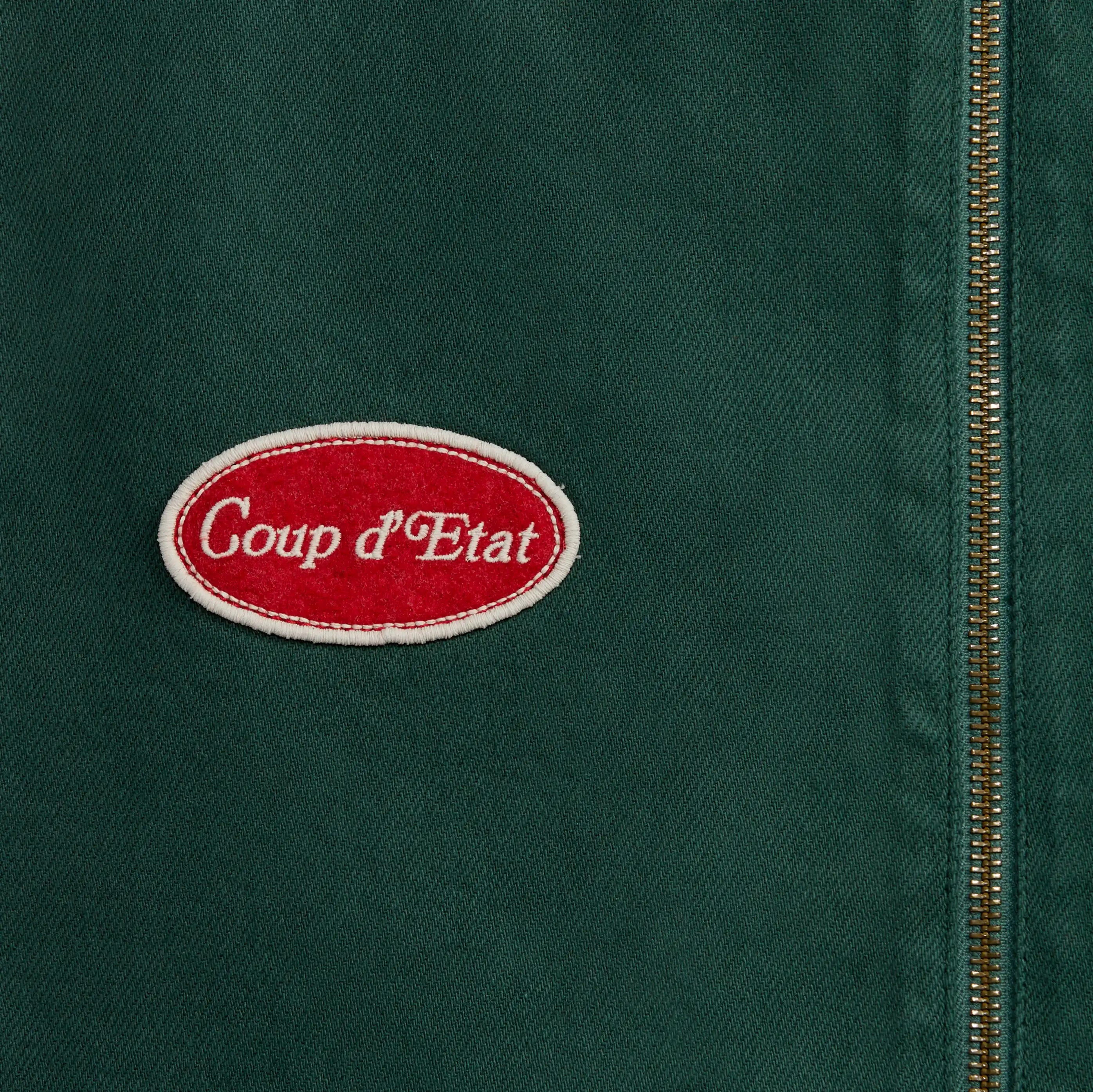 Coup Logo vest in Green - Front Patch - Coup D'État Portugal