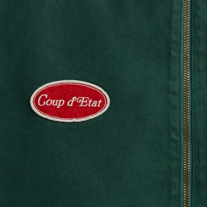 Coup Logo vest in Green - Front Patch - Coup D'État Portugal