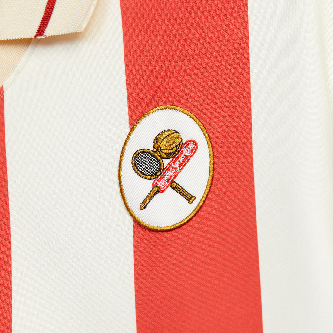 Vintage short sleeve Jersey in Off-white and Red - Coup D'État and Leixões S.C. collaboration - Portugal