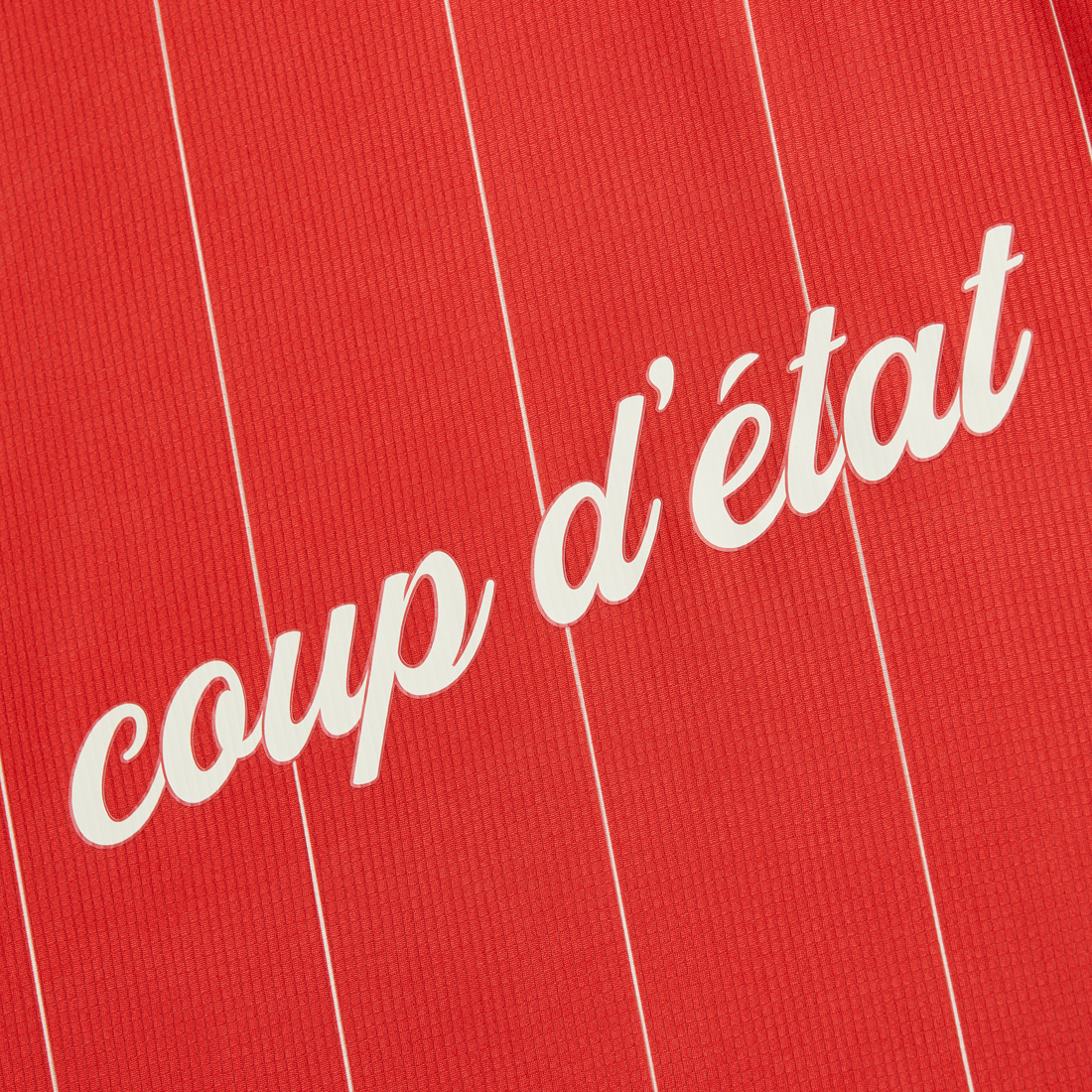 Jersey in Red - Coup D'État and Leixões S.C collaboration - Portugal