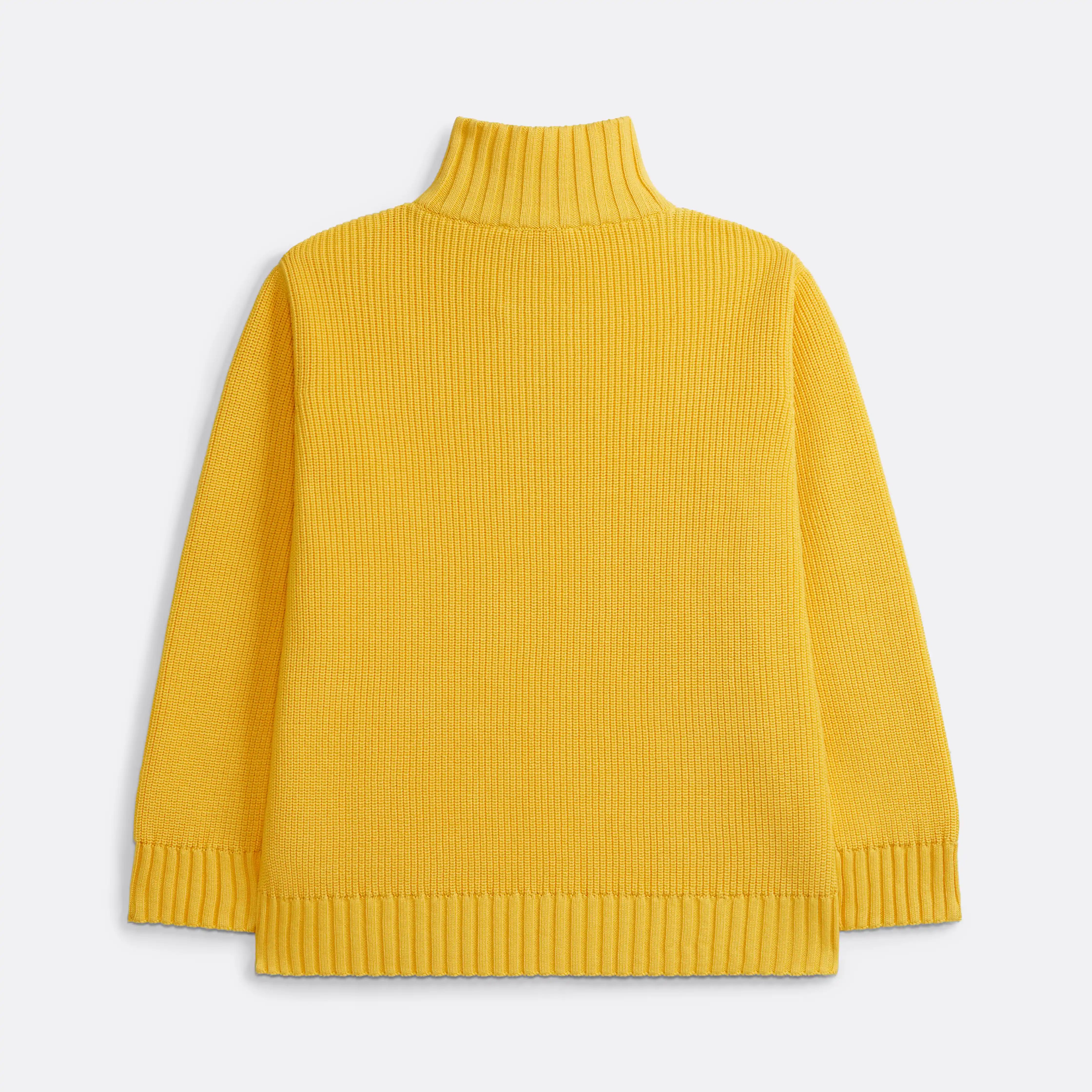 Knitted Quarter Zip in Yellow - Handcrafted - Coup D'État Portugal
