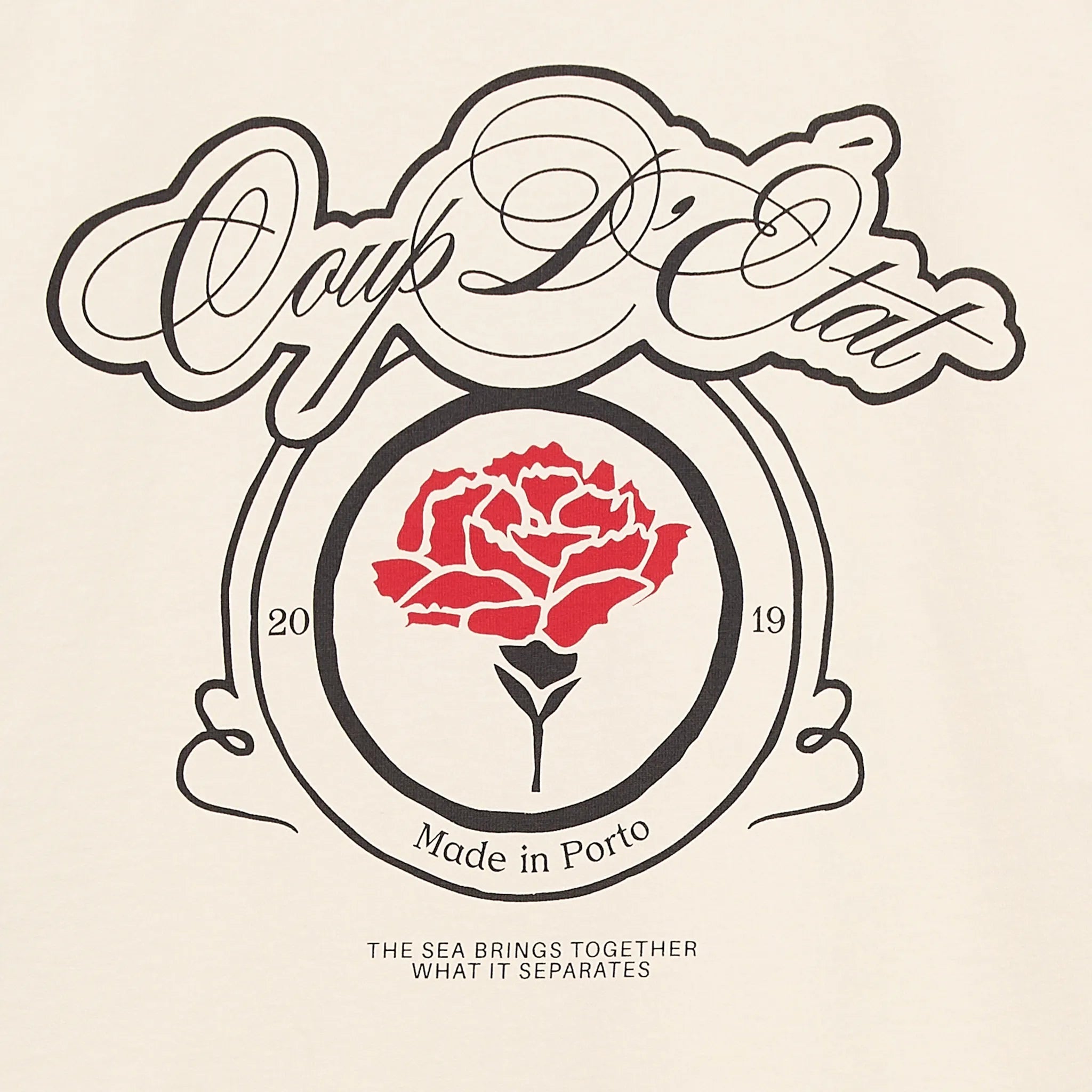 Label T-shirt in Off-White - Coup D'État Portugal