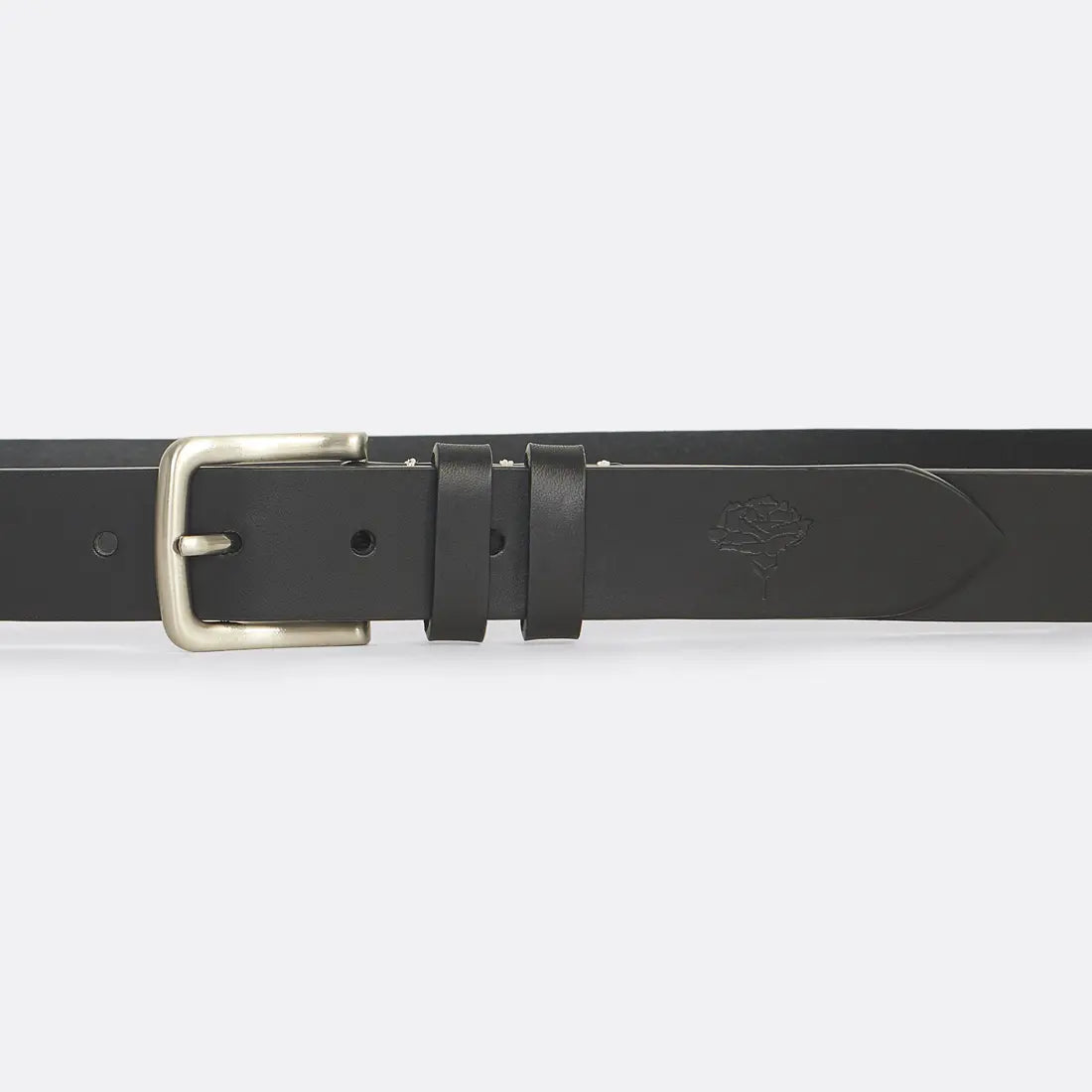 Classic Leather Belt in Black - Handcrafted - Coup D'État Portugal